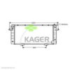 KAGER 31-3011 Radiator, engine cooling